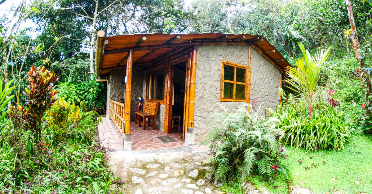 Cabaña Tucán en el bosque lluvioso del Choco
