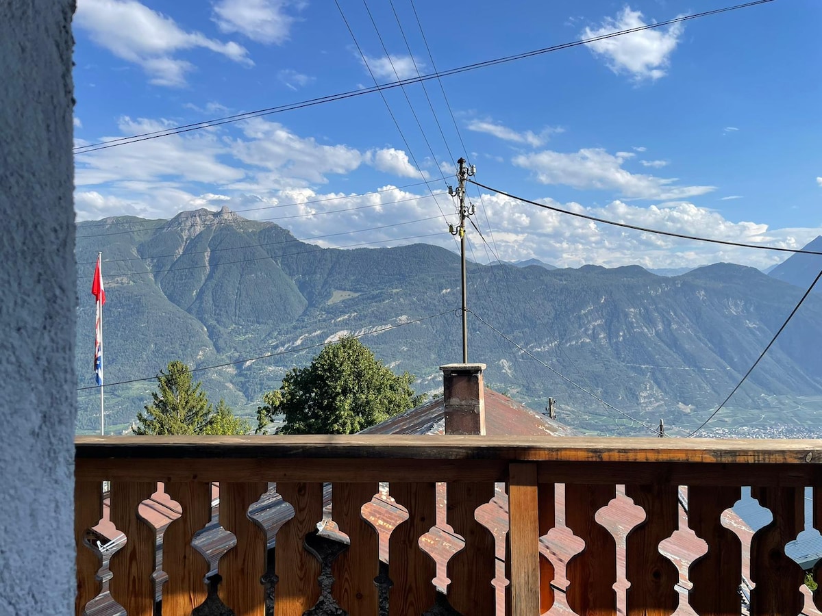 Chalet à Chiboz, avec vue sur la plaine