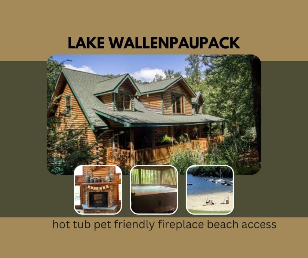 Heaven 's Haven Lake Wallenpaupack Loghome hottub