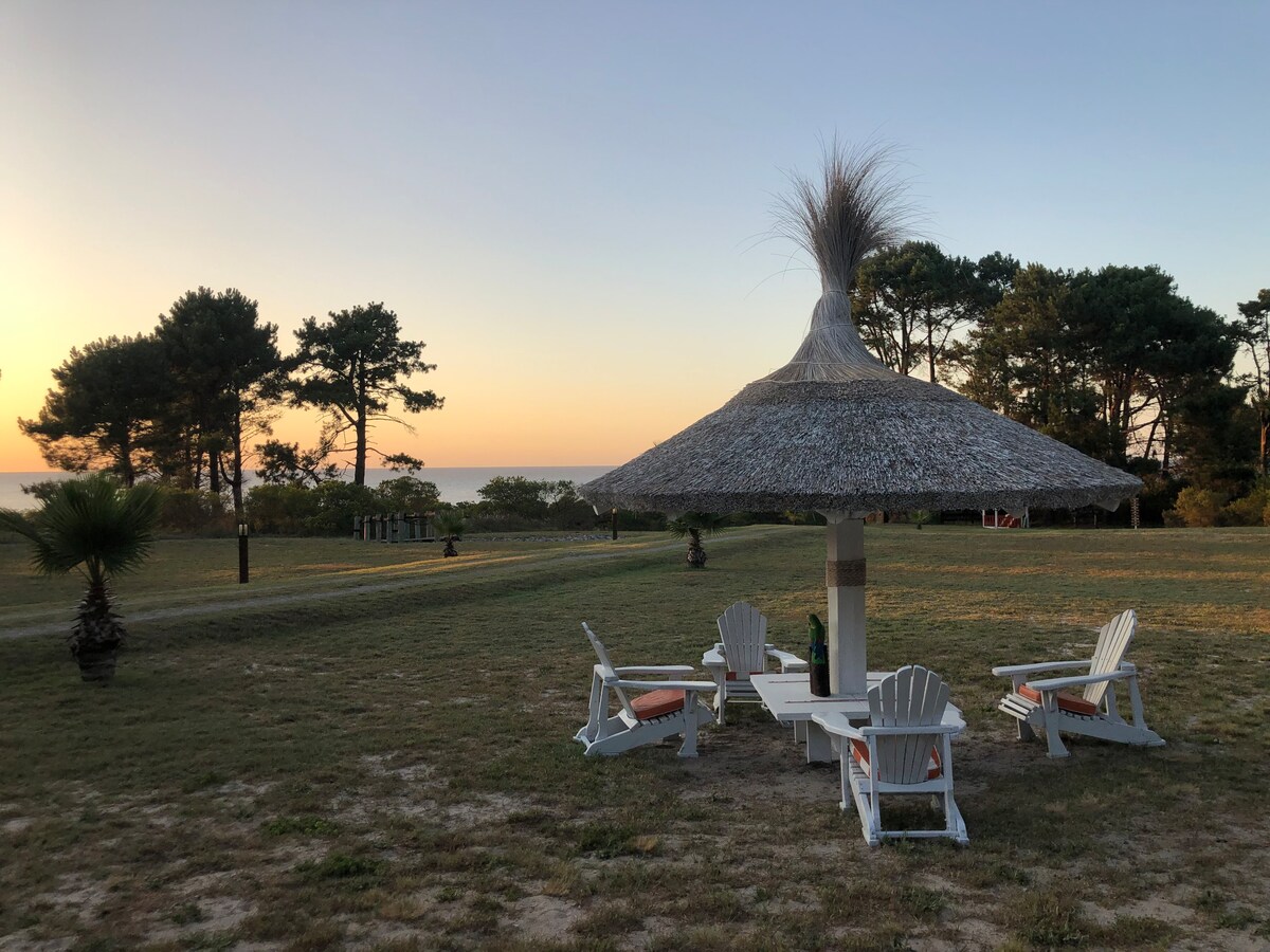 Casa de playa y bosque con 8 habitaciones