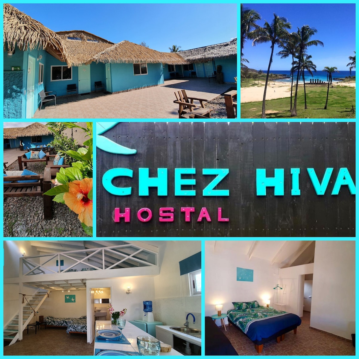 「CHEZ HIVA」： TIARE 6 - Town & Beach （ 2-3p ）