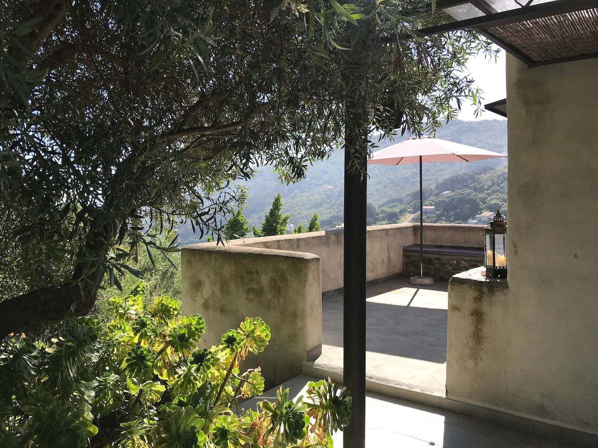 Casa Frers with view of the Aeolian Islands