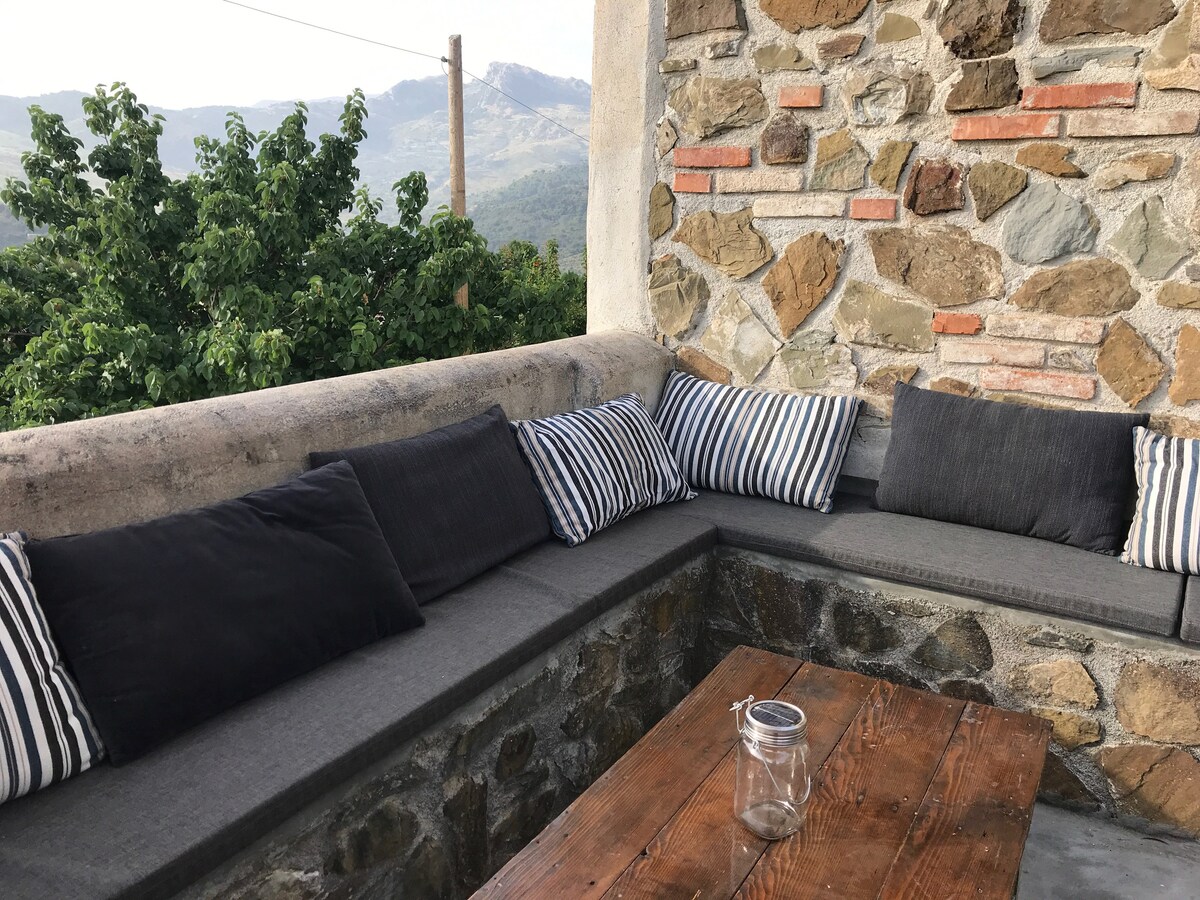 Casa Frers with view of the Aeolian Islands