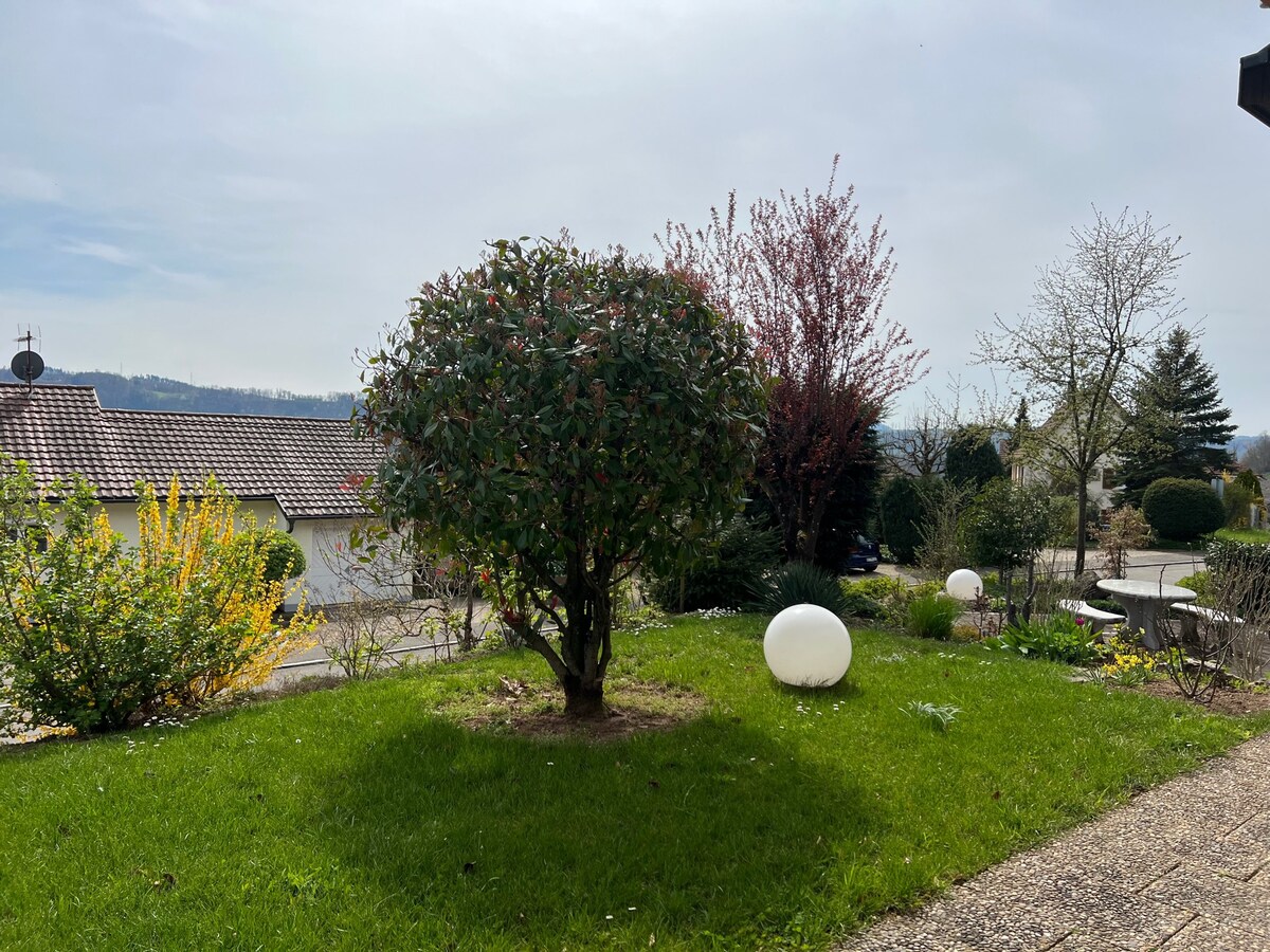 Kleine Wohnung mit herrlichem Blick in die Schweiz