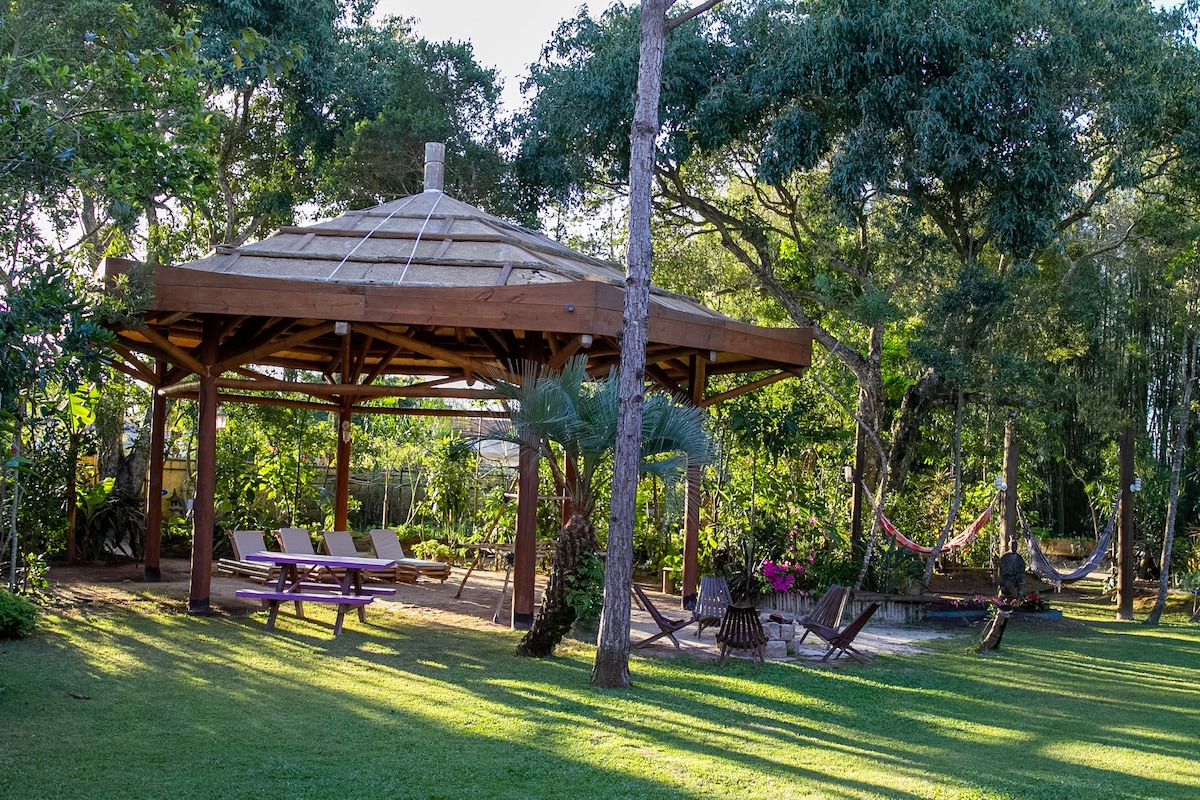 Loft- Pôr do Sol-Telhado de Grama- Stupa EcoVila