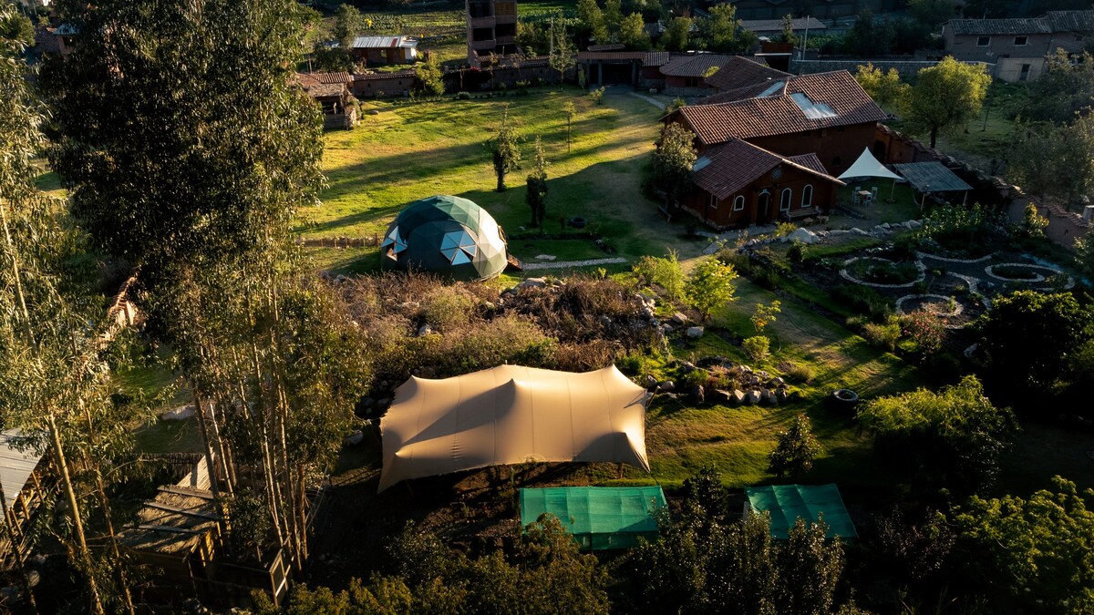 Cozy farm stay room with views