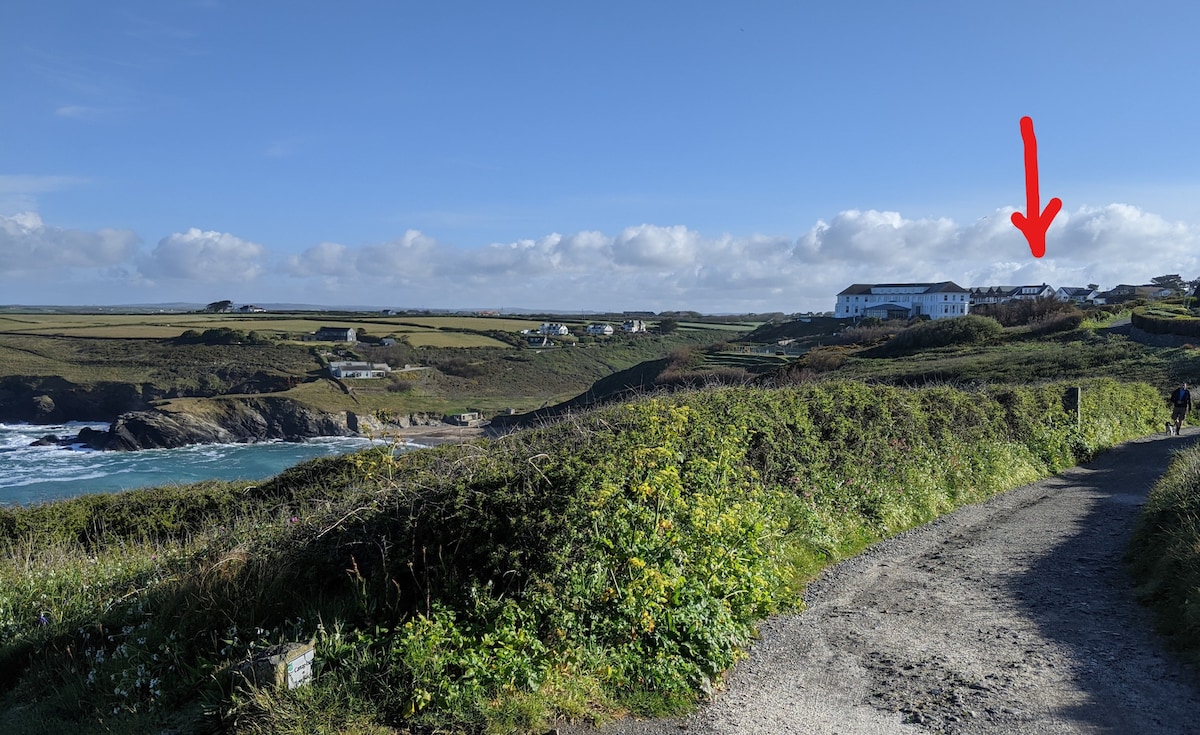 Rock View Mullion Cornwall. 海景、游泳池和健身房