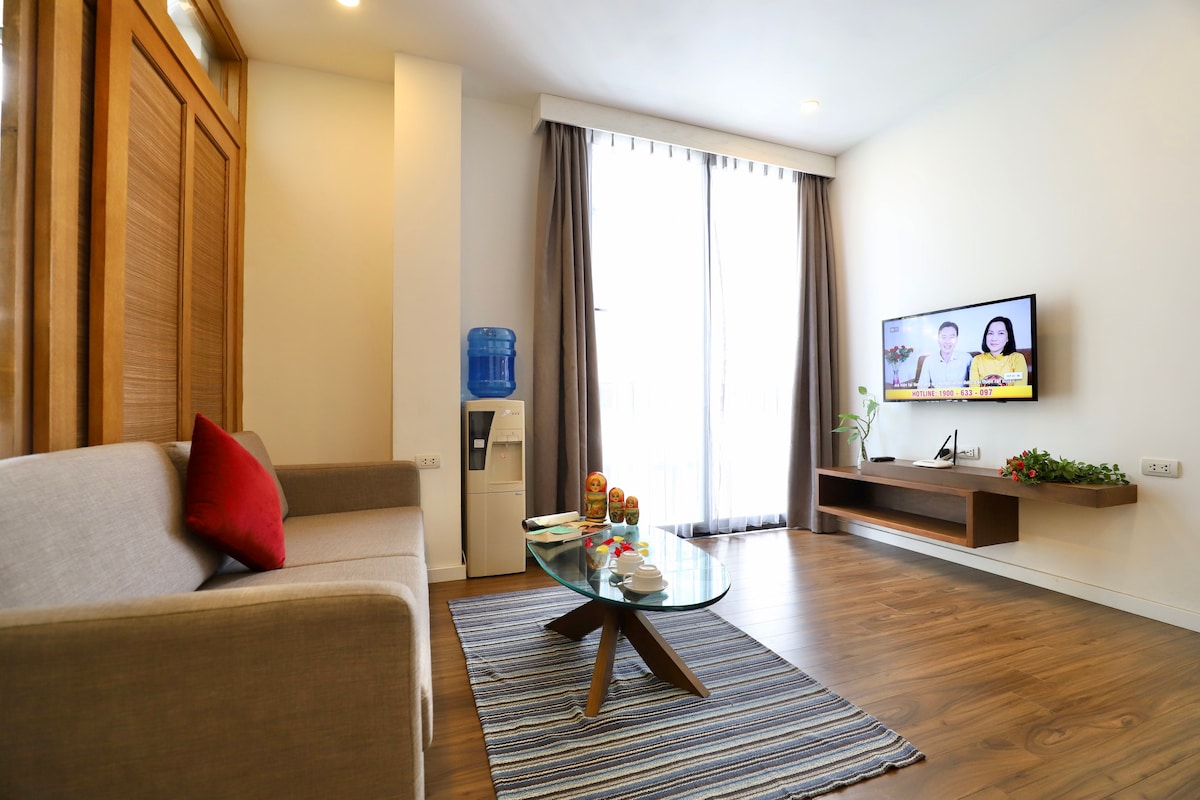 公寓1卧室、月光/巴亭（ Central Ba Dinh ）/乐天和Vincom公寓