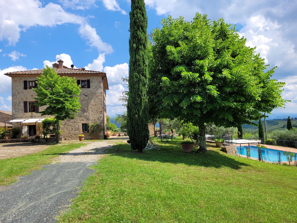 10km from  Terme di Petriolo-farmhouse + pool