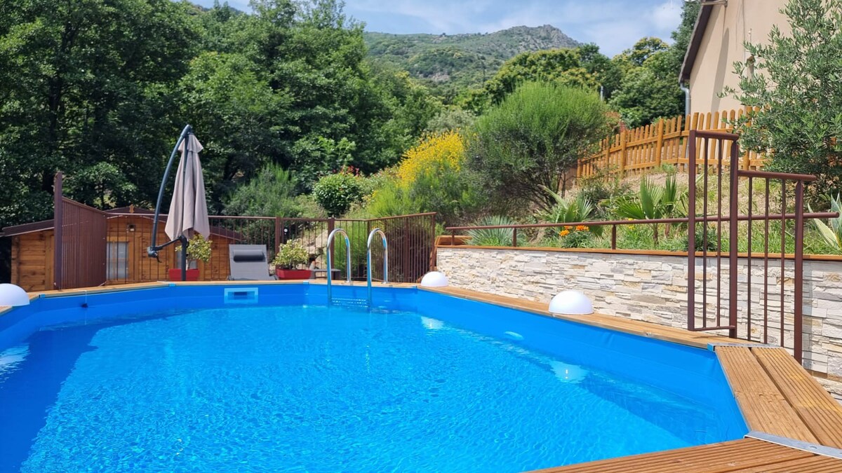 Villa en pleine nature avec piscine et jacuzzi
