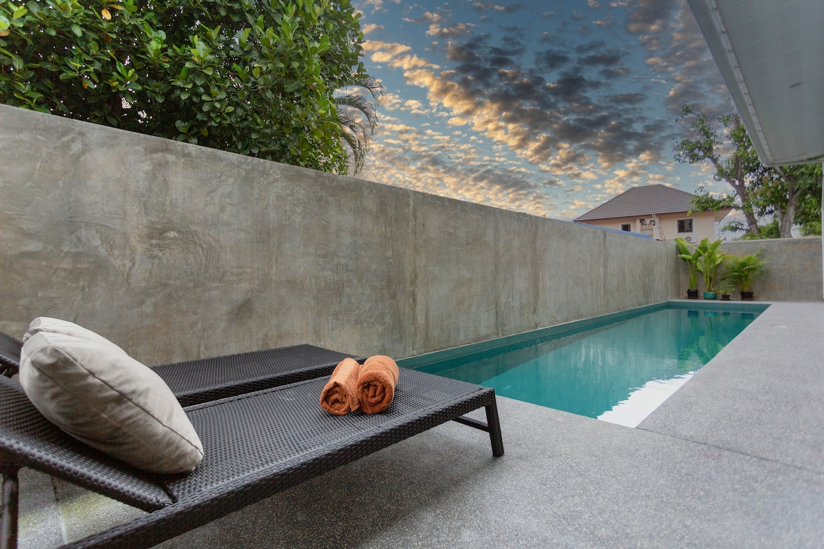 艺术家别墅：私人游泳池，宽敞的厨房和花园