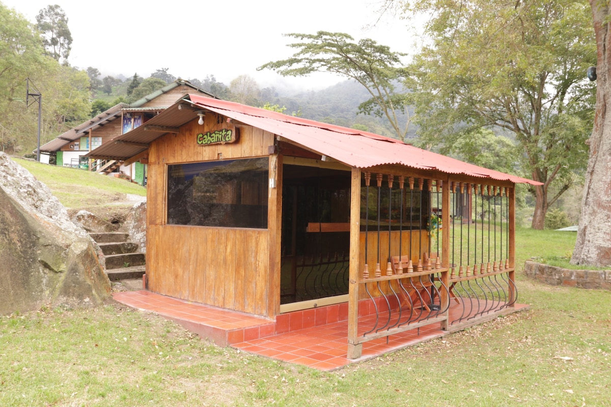 Ecocenter自然公园中的小木屋
