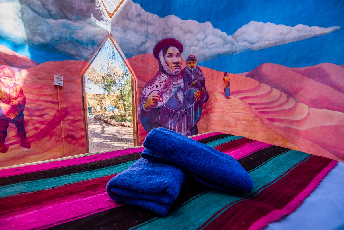 Habitacion doble en domo Quechua