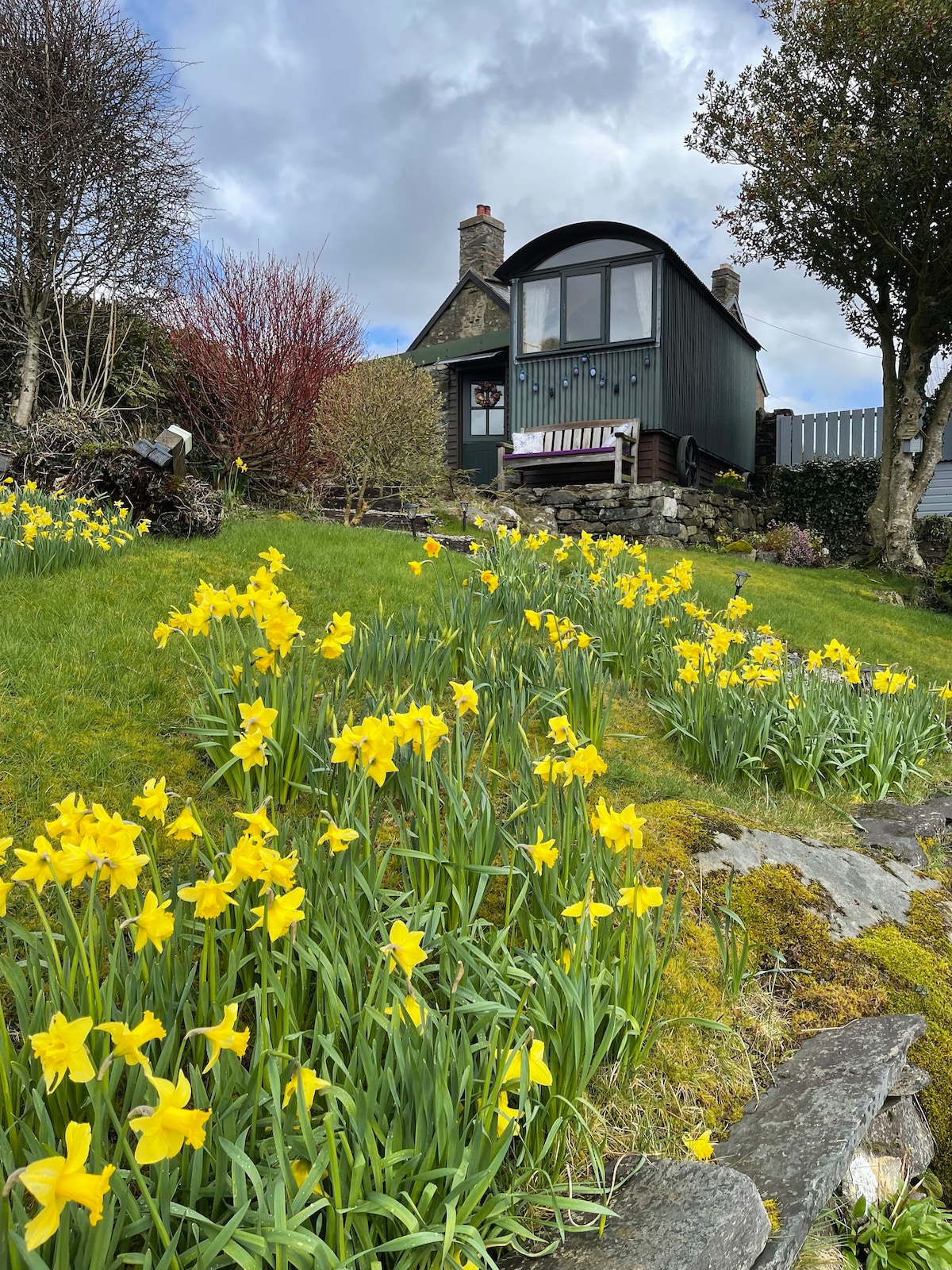 5* Shepherds Hut in Betws-y-coed - mountain views