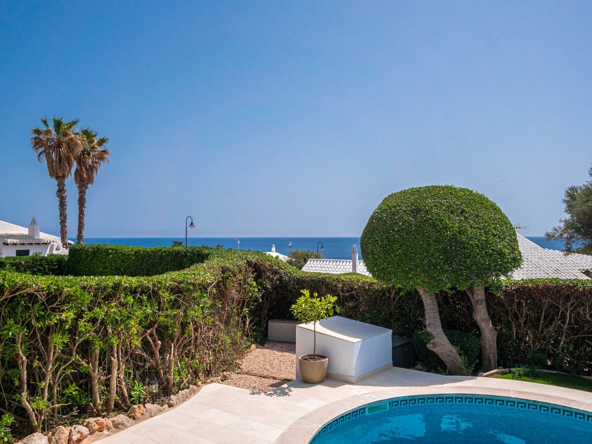 Beautiful sea view family villa in Binibeca.