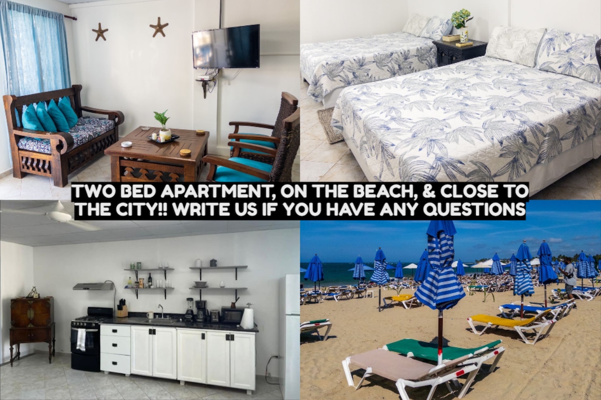 靠近市区和海滩的绝佳公寓