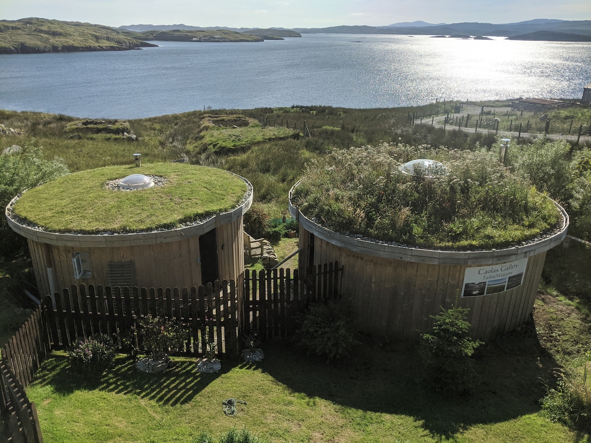 The Wee Wooden Yurt at Caolas Gallery,