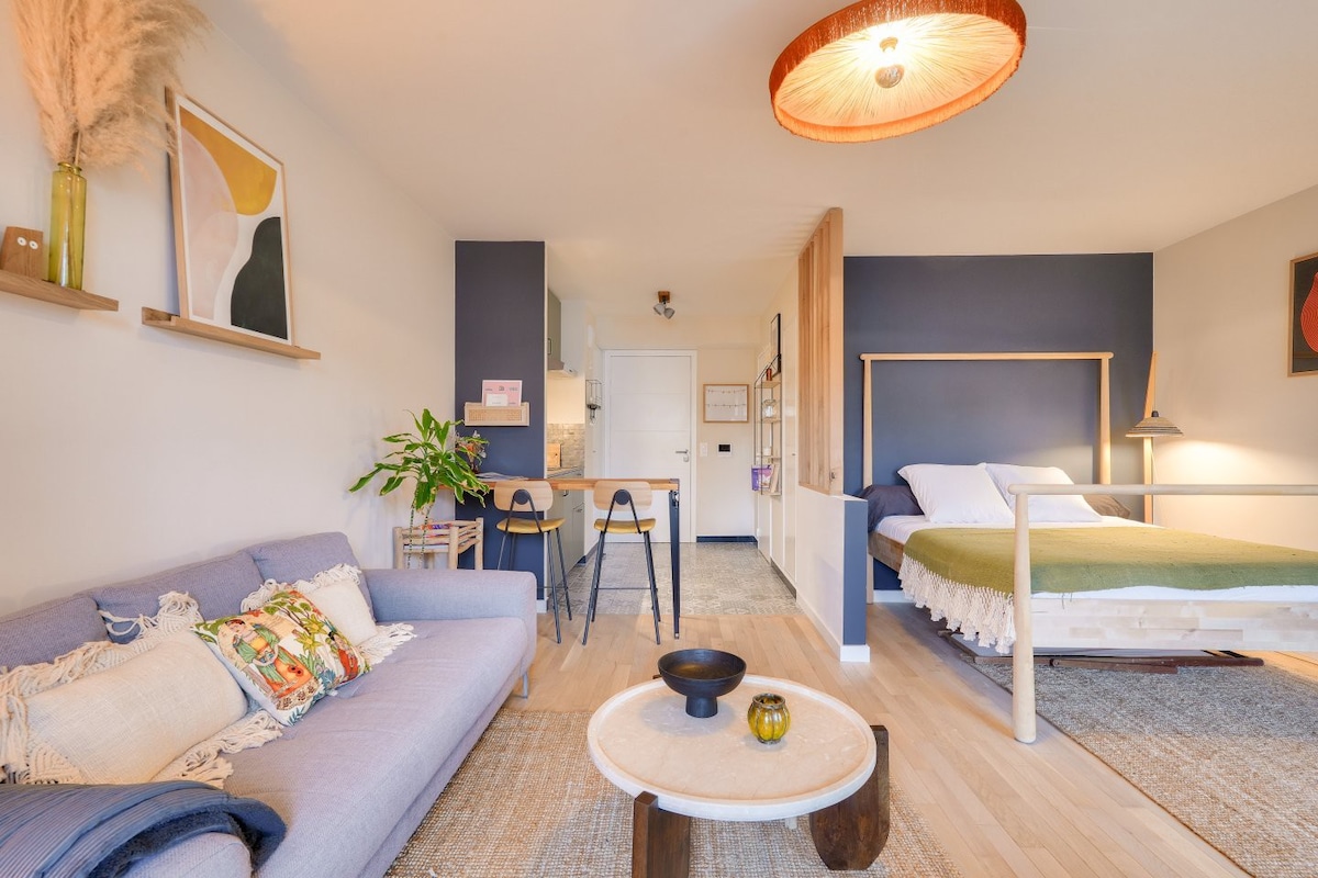 The Flea 's Saint-Ouen舒适的大单间公寓