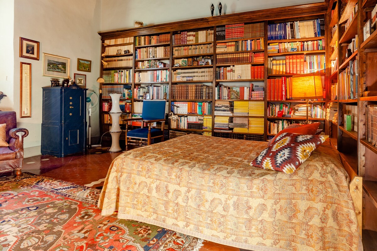 Villa il Rossignolo -图书室套房