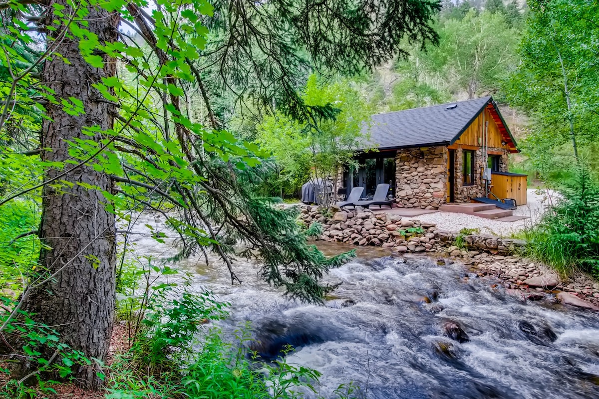 Flint Fun & Cozy Boho Mod Mountain Creekside Cabin