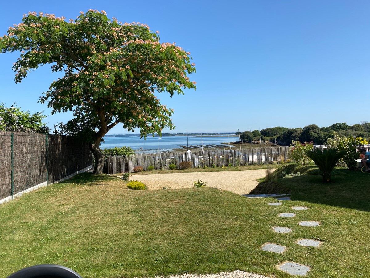 Kerc 'heiz ， Vue mer au bord du Golfe