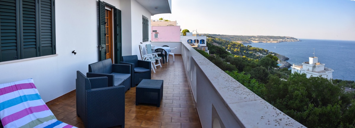 La Terrazza ：可俯瞰卡斯特罗海景的公寓