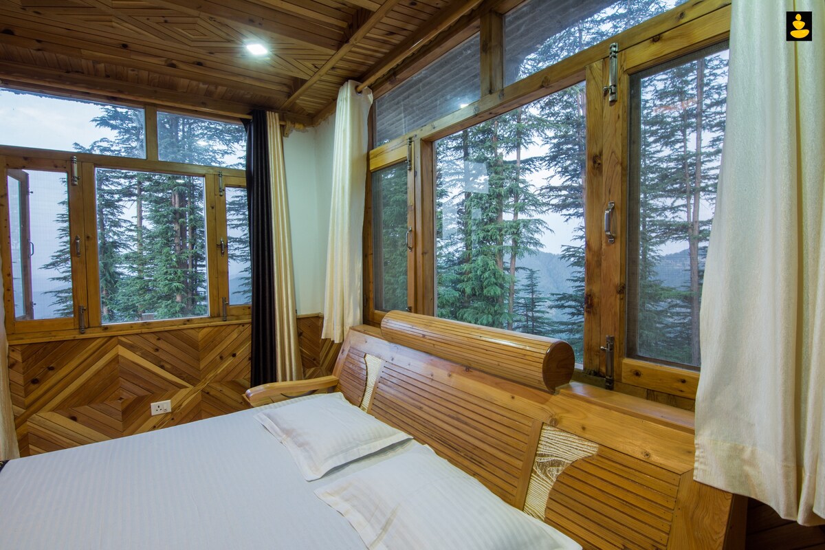 Apple Orchard Stay | Deluxe Room | Deodar wood