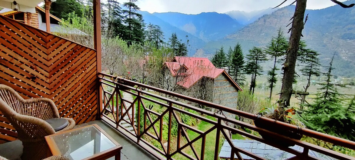 喜马拉雅木屋客房|雪山景观