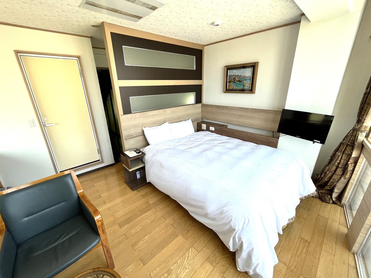 201客房　1个寝室双人床　定員2名/海景/私人浴室/私人卫生间