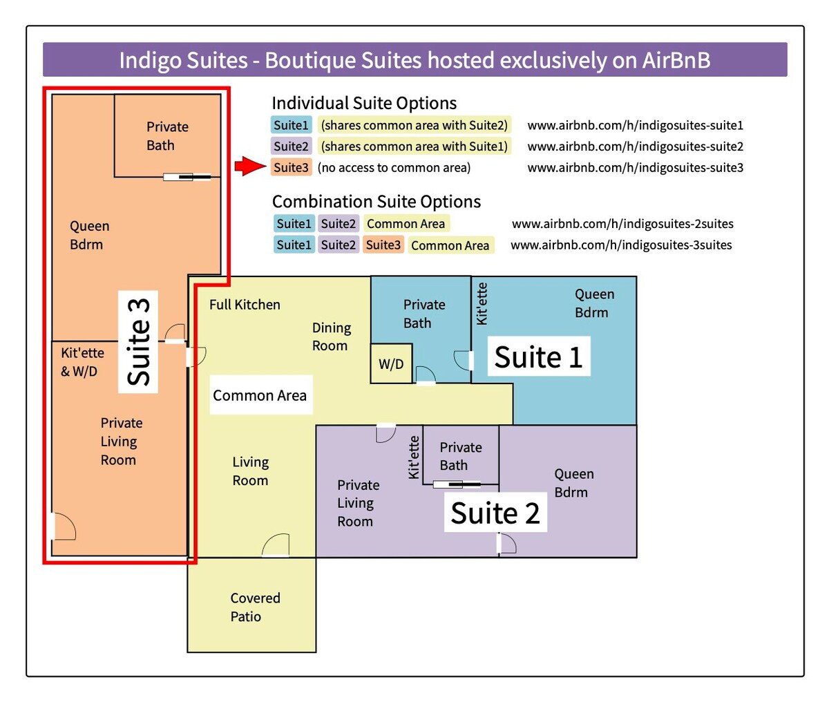 Indigo Suites # 3-ADA ， 2米宽双人床，步行即可抵达路易斯安那州/商店！