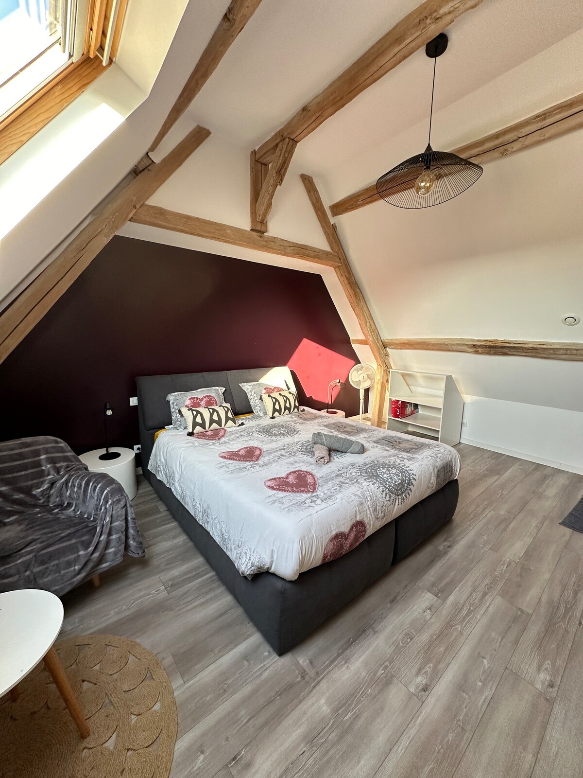 Two characterful guest rooms in the countryside