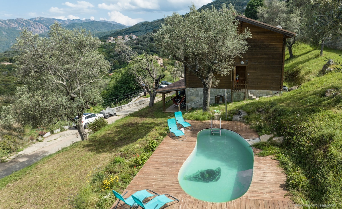 Chalet de l 'Olive grove in Olmiccia