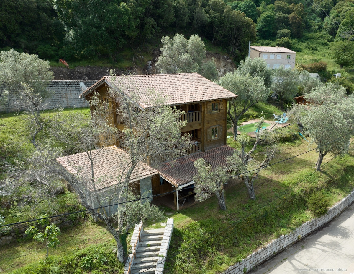 Chalet de l 'Olive grove in Olmiccia