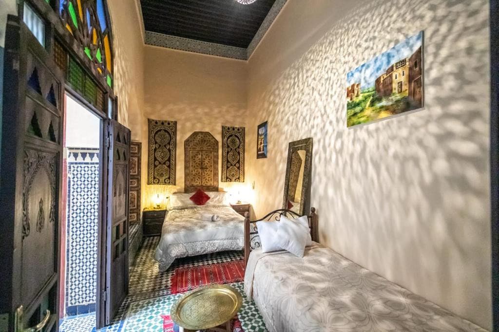 Room triple cozy inside a riad Over 400 years old