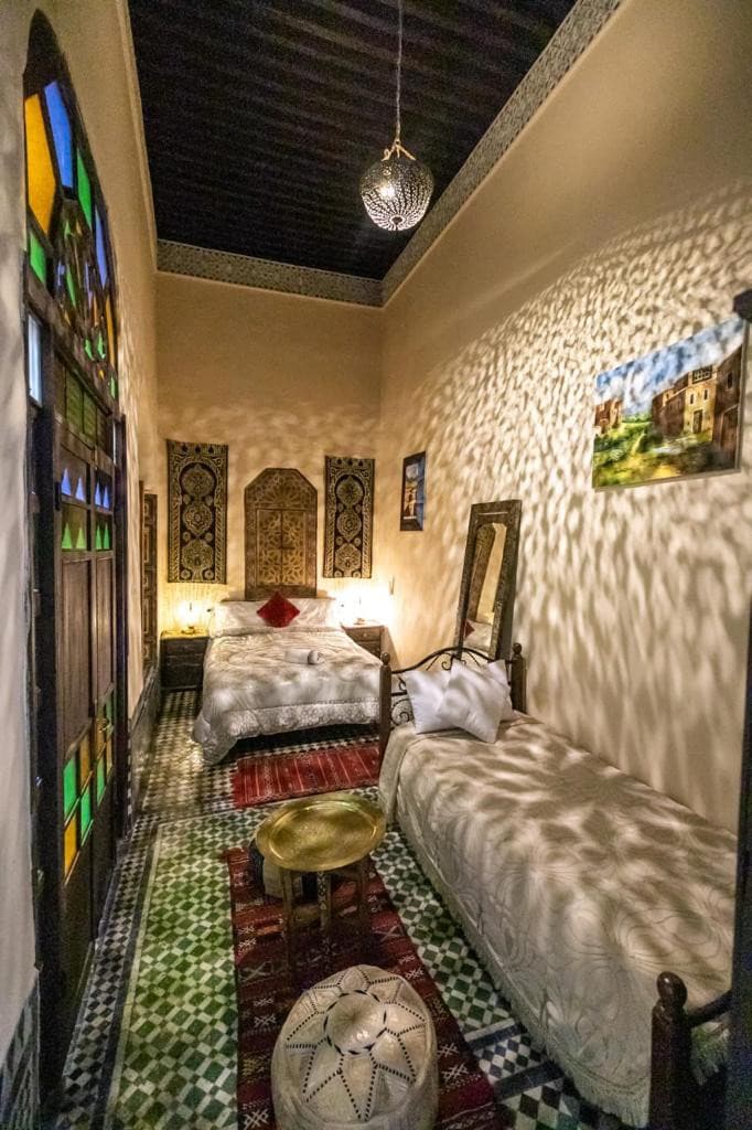 Room triple cozy inside a riad Over 400 years old