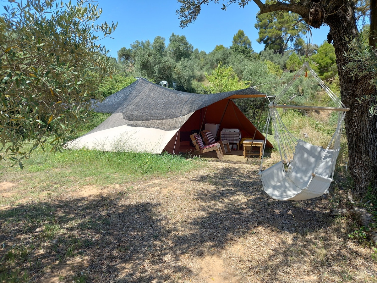 De Waard tent op Mas Karmel, Horta de sant joan