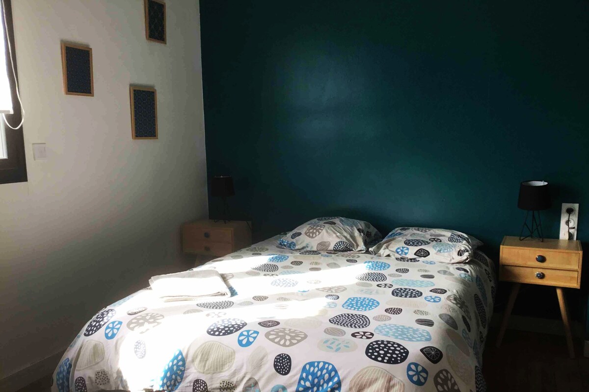 Maison Rennaise可爱的蓝色房间