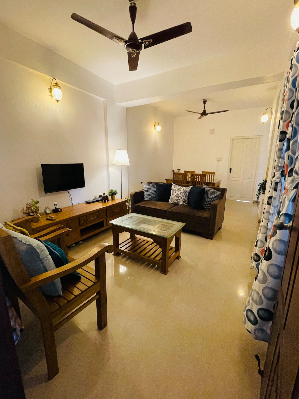 2 Bedroom, hall, kitchen A/C Flat near Lulu Kochi