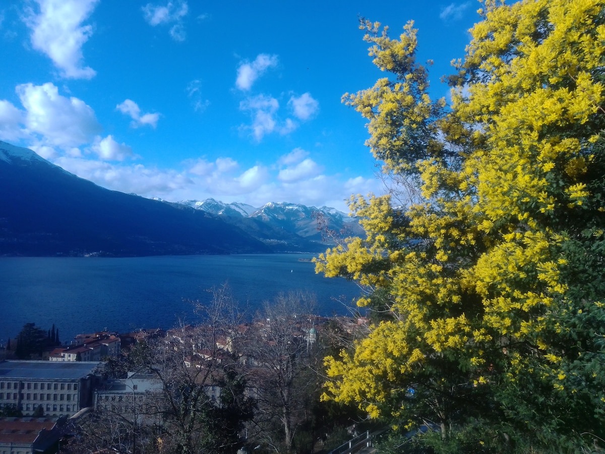 Double bed on the Como Lake