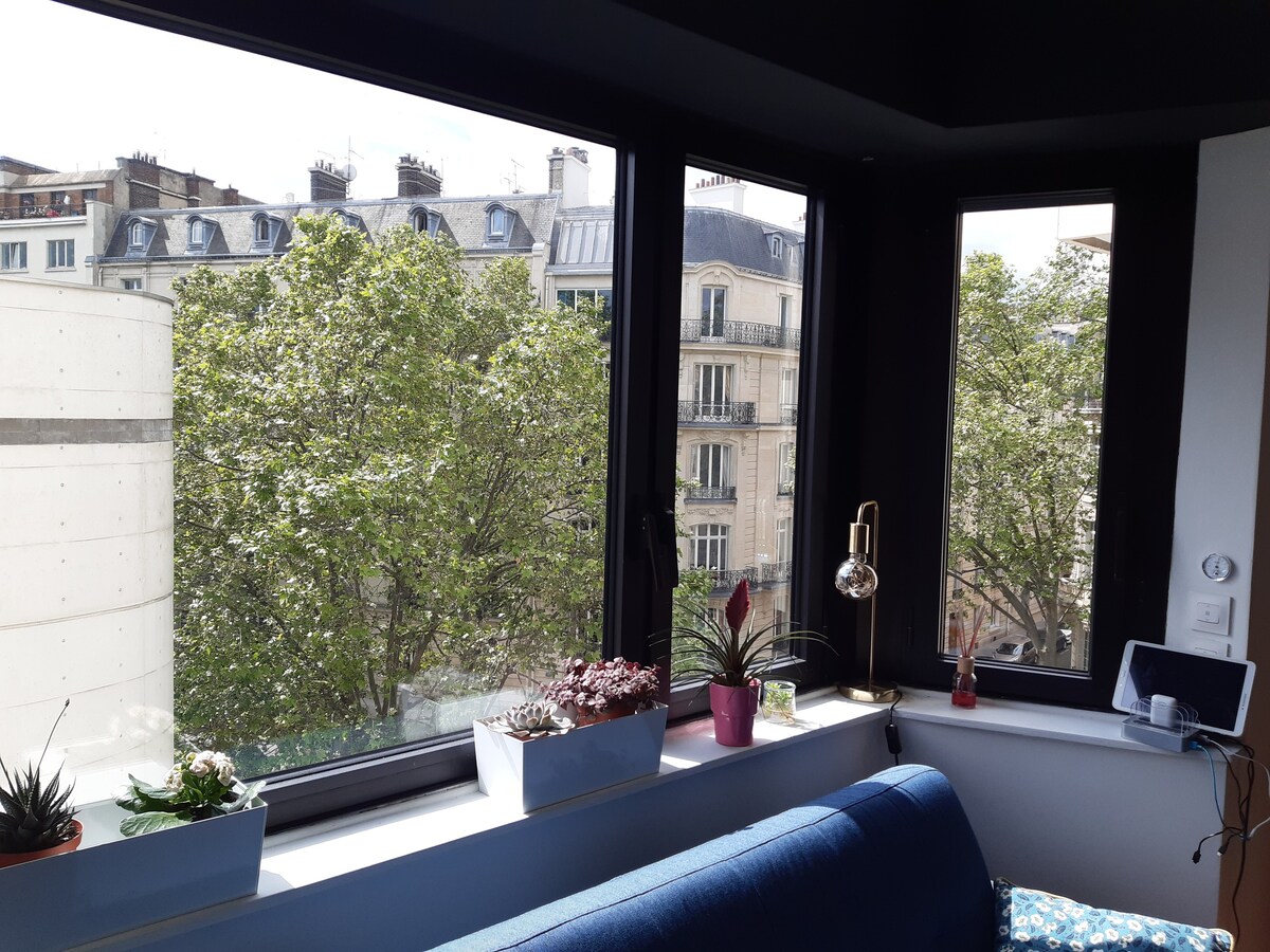 美丽的公寓，靠近蒙索公园（ Parc Monceau ）