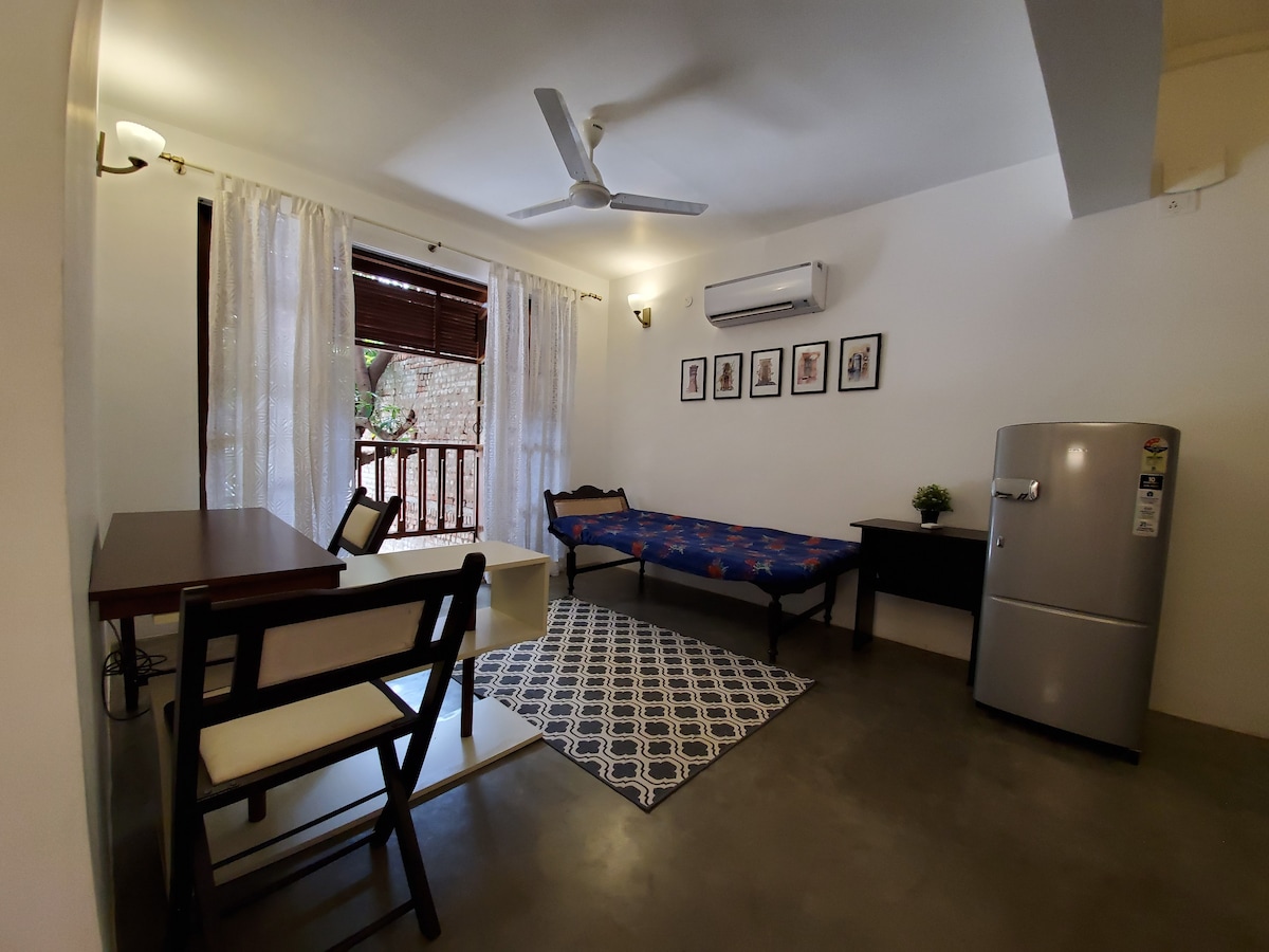 配备家具和服务的单间公寓（ G1 ） Pondicherry