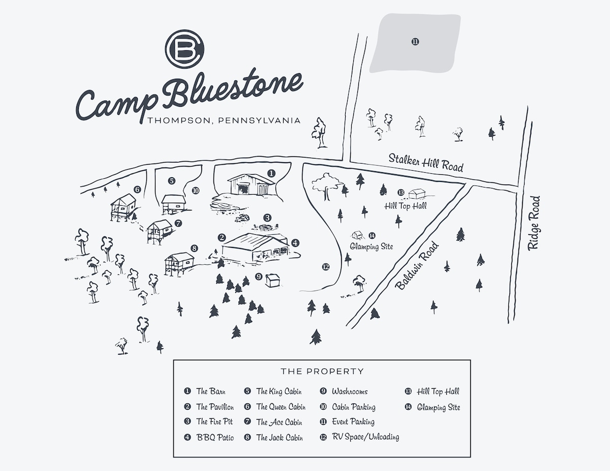 露营蓝石（ Camp Bluestone ）预订您的家人或团体之旅。