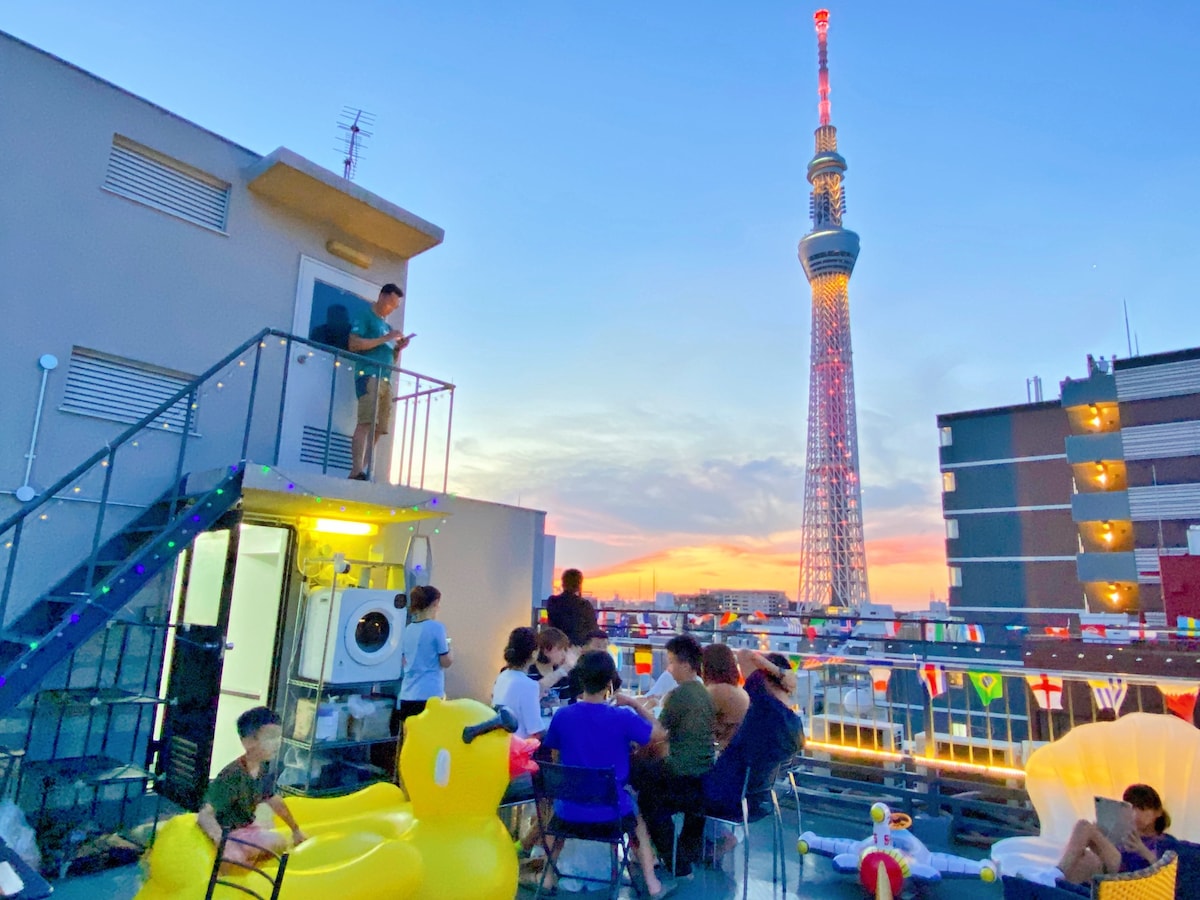 晴空塔SKYTREE｜車站徒步5分｜頂樓晴空塔觀景台｜免費網路｜機場浅草上野迪士尼直達