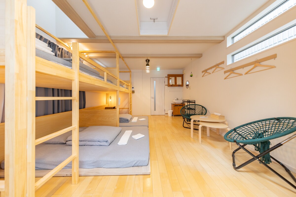 东京都心渋谷区、整栋出租、一次可入住10人、设计别致的独门独户住宅楼・非常适合家族・团队旅游住宿