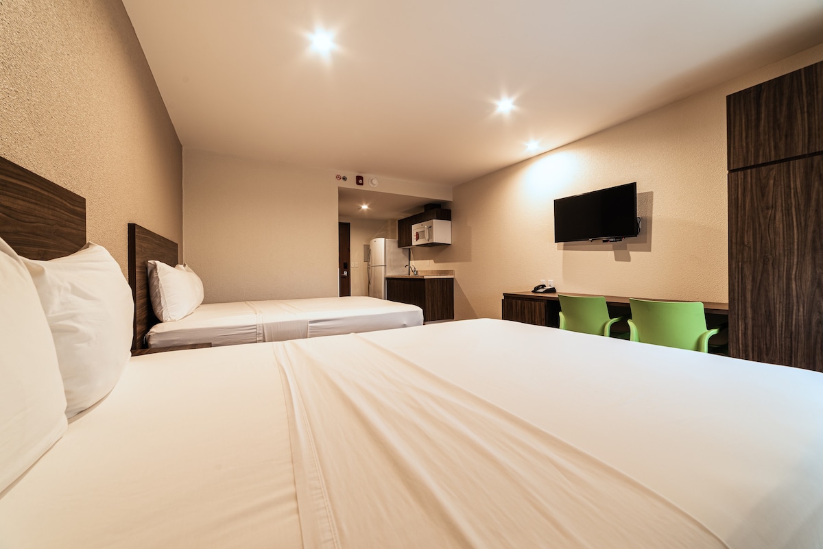 Extended Suites Ciudad Juarez Consul, 2张标准双人床