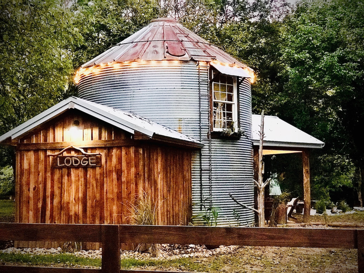 The Lodge Grain Bin at Goose Creek Farm.