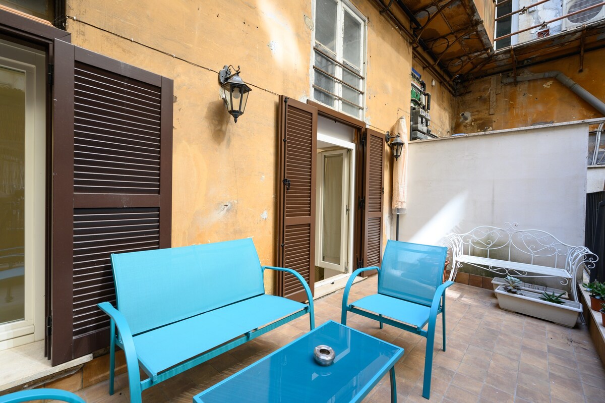 8分钟Fontana Trevi |露台|洗衣和烘干