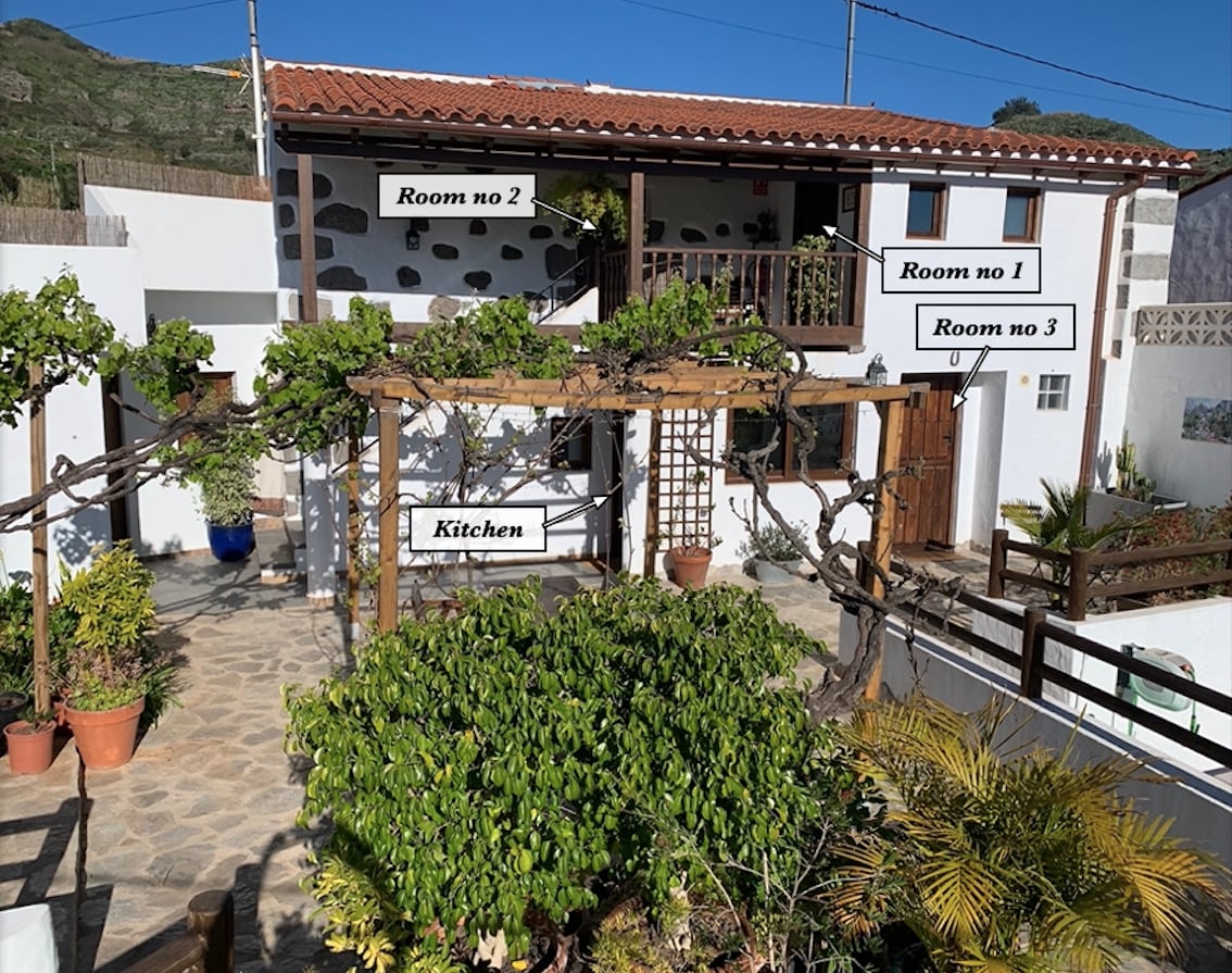 En suite room in a homely mountain Cottage, Teror