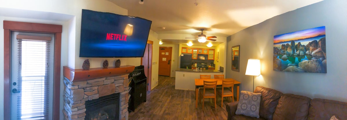 超过800条评价， 1卧室Village Lodge ， 60英寸4kTV + Netflix