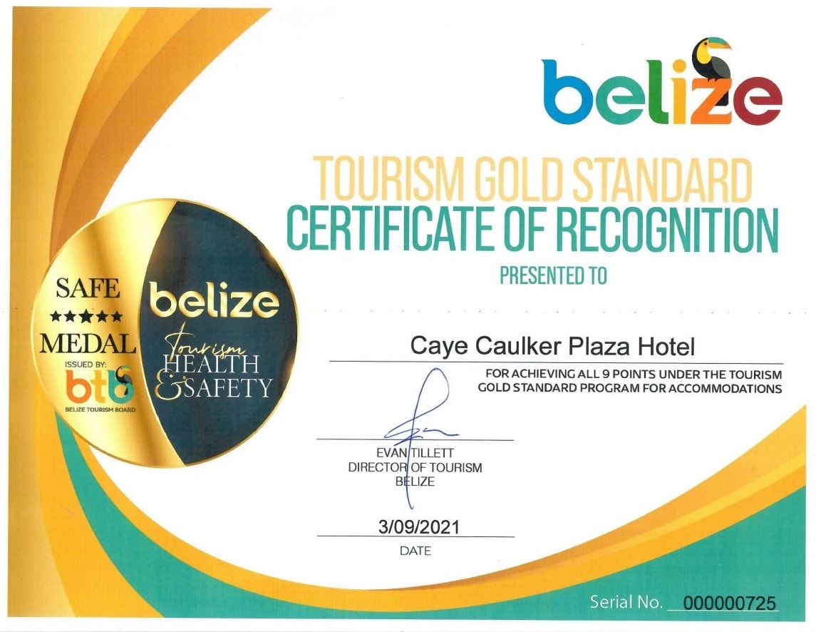 Caye Caulker Plaza Hotel加大双人床房